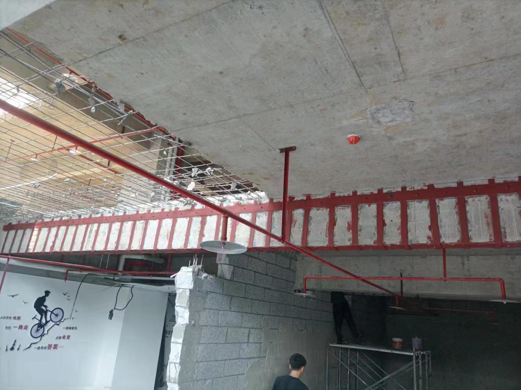 自贡厂房新增设备楼板的承载力不足的加固方法